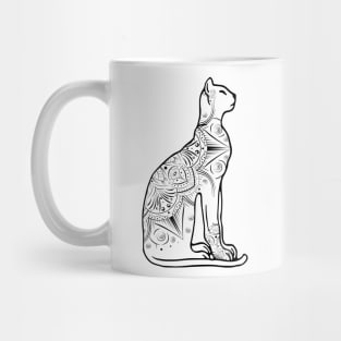 Stylish Mandala Cat Mug